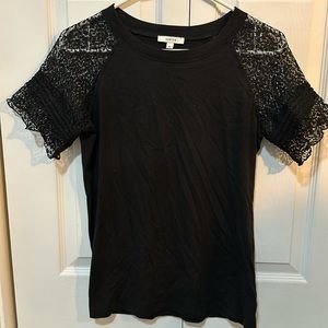 Stella & Dot Evie Lace Knit Tee
